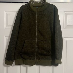 ARTHUR BEALE Olive Green Zip-Up Jacket